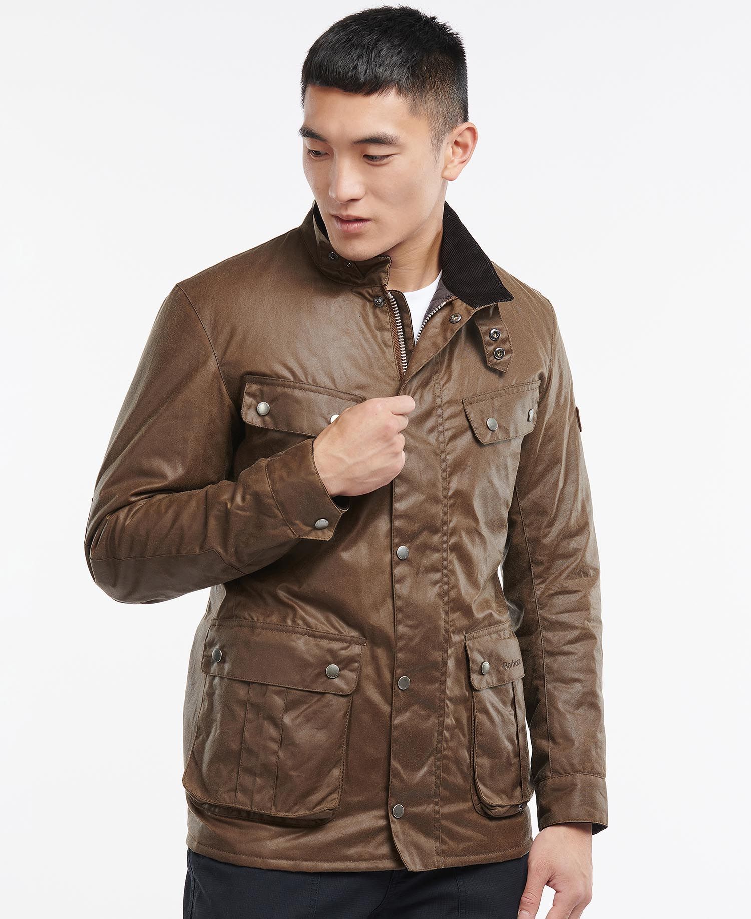 543-duke wax jacket brown